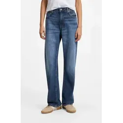 BOSS ORANGE Straight-Jeans ADA HR 13.0 Premium Damenmode High Rise, locker geschnitten blau 30