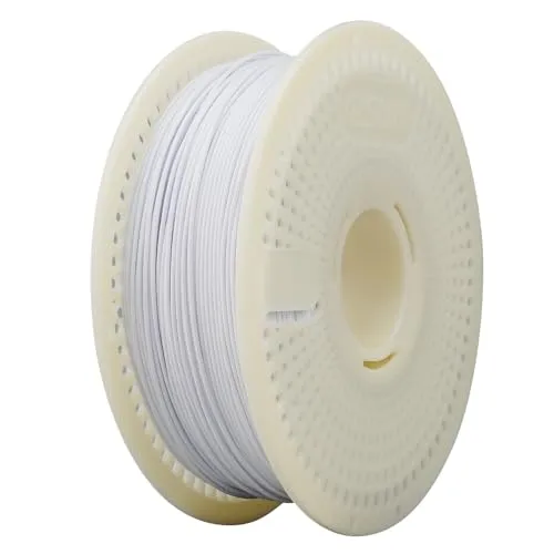 eSUN PLA Nachfüll-Filament und Spulen-Kit, spulenloses PLA 1.75mm und abnehmbarer eSpool+, 1KG Spule (2.2 LBS) Speedy Filament für 3D-Drucker, Kaltes Weiß