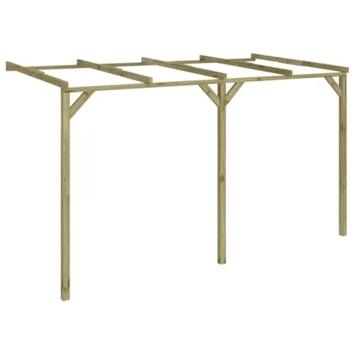 vidaXL Holz Terrassenüberdachung 4 m - Robuste Pergola für stilvolle Terrassenüberdachung, langlebig und vielseitig einsetzbar