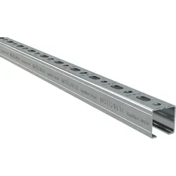 Walraven Montageschiene RapidRail 30x30 2m C-Profil sv mit Schnittmarkierungen