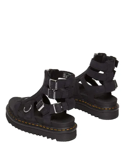 DR. MARTENS OLSON tumbled nubuck Sandale - Wanderschuhe für Komfort und Stil, mit robustem Blockabsatz und hochwertigem Lederinnenmaterial für optimale Atmungsaktivität.