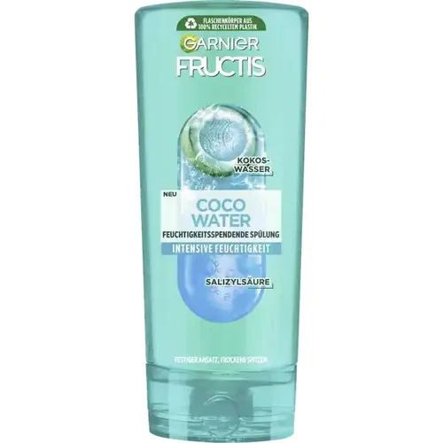 Garnier Fructis Coco Water Spülung Conditioner 200ml - Intensive Feuchtigkeit für fettiges Haar, 200ml Flasche, perfekt für geschmeidige und gesunde Haare, ideal für tägliche Anwendung.