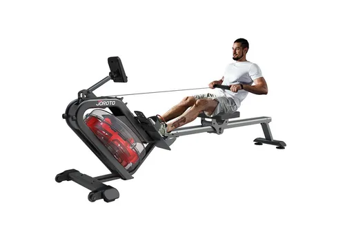 JOROTO Rudergerät MR23 MR26 - Wasser Rudergerät für zu Hause, 150 kg Belastbarkeit, inklusive 30 Tage Kinomap APP-Mitgliedschaft und Bluetooth-Funktion