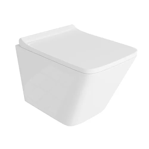 LAVITA Lago Hänge Toilette mit Absenkautomatik - Elegante Wand-WC mit soft-close Sitz und spülrandlosem Design. Das TORNADO-Spülsystem sorgt für effiziente Reinigung und minimiert Wasserverbrauch. Ideal für moderne Bäder.