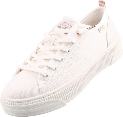 Skechers Damen BOBS COPA Off White Canvas, 40 EU - Damen-Sneaker, vegan und maschinenwaschbar mit einem bequemen Fußbett aus Memory-Schaumstoff für ultimativen Tragekomfort.
