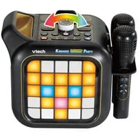 Karaoke Light Party - Musikanlage für unvergessliche Karaoke-Abende, inklusive 2 kabellosen Mikrofonen und faszinierender Lichtshow für ein interaktives Erlebnis.