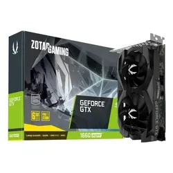 Zotac ZT-T16620F-10L Grafikkarte - NVIDIA GeForce GTX 1660 SUPER 6 GB GDDR6 - Grafikkarten | Erlebe beeindruckende Gaming-Performance mit der NVIDIA Turing Architektur und ultra-schnellem GDDR6-Speicher für ein intensives Spielerlebnis.