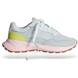 HOFF Damen Schuhe Tampa II blau (39) - Lässige Turnschuhe aus Leder mit schnürbarem Verschluss und Waffelmuster-Laufsohle für optimalen Halt. Ideal für den Alltag und vielseitig kombinierbar.