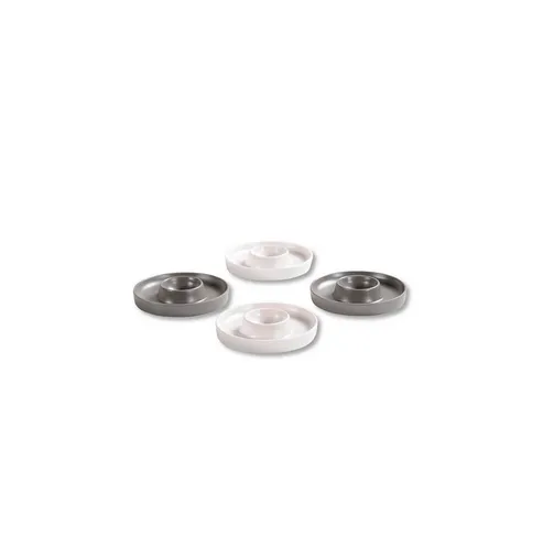 Kesper Eierbecher Eierbecher Melamin, 4er Pack, Grau/Beige, Perfek für den Frühstückstisch, spülmaschinengeeignet