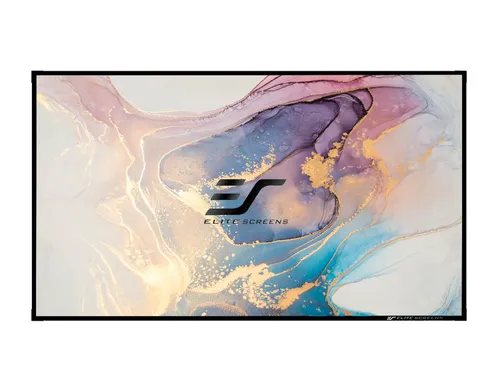 AEON EDGE FREE - Dünne Rahmen Projektionsleinwand von Elite Screens - Beamer-Leinwand mit Edge-Free-Technologie für ein modernes Aussehen und optionale LED-Hintergrundbeleuchtung, ideal für Wohnzimmer und Büros.