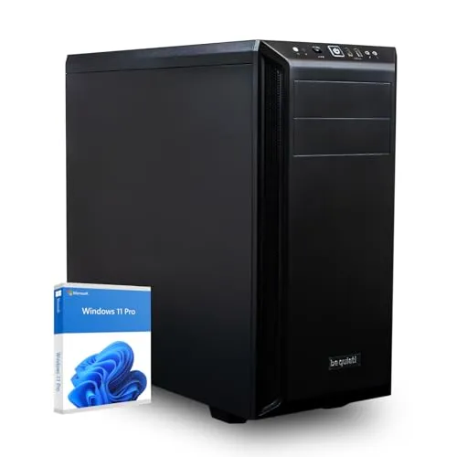 dcl24 AMD Office Business PC Ryzen 7 5800X, RTX3050 6GB - 2000GB SSD, 32GB DDR4, schneller PC mit 8x4.7 GHz, WLAN, Windows 11 Pro Desktop PC für Büro und Homeoffice [19807]
