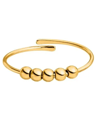Purelei Shade Anxiety Ring - Fidget – New Generation - Damenring aus langlebigem Edelstahl – Wasserfeste Ringe – in verstellbaren Größen erhältlich von 50-56 - Damenschmuck (Gold)