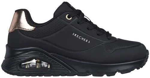 Skechers Uno Gen1 - Shimmer Away 310545L-BBK, Mädchen Sneaker in Schwarz - Sneaker für Mädchen mit Luftgekühlter Memory Foam-Einlegesohle und sichtbarer Skech-Air-Zwischensohle für optimalen Komfort und coolen Style.