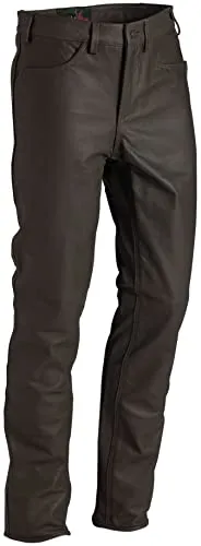 La Chasse Strapazier-Lederhose aus Büffelleder für Damen und Herren (Größe 58, Braun) - Hochwertige Trachtenhose aus strapazierfähigem Büffelleder mit verstärkten Nähten für langlebigen Einsatz. Ideal für Jagd und Freizeit, mit praktischem Hosenschlitz und mehreren Taschen.