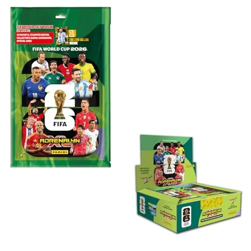 Panini FIFA World Cup 2026™ Adrenalyn XL™ Starter-Bundle - Offizielle Starter-Kollektion zur FIFA WORLD CUP 2026: Erlebe das größte Fußball-Event mit 321 spektakulären Karten, darunter Limited Editions. Ideal für Sammler und Fans – starte dein Traumteam jetzt!