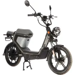 E-Mofaroller SAXXX "Prima E" - Grauer Elektromotorroller mit 45 km/h - Motorroller, ideal für E-Mobilitätseinsteiger mit stylischem Design und 70 km Reichweite. Perfekt für Stadtfahrten und Camping, leicht und umweltfreundlich.