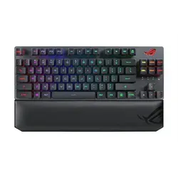 Asus ROG STRIX SCOPE RX TKL DX Wireless - Gaming Tastatur mit RGB-LED - Gaming Tastatur im kompakten TKL-Design mit mechanischen ROG RX Switches für blitzschnelle Reaktion. Verbindet sich kabellos über Bluetooth oder 2,4 GHz, ideal für FPS-Spieler.