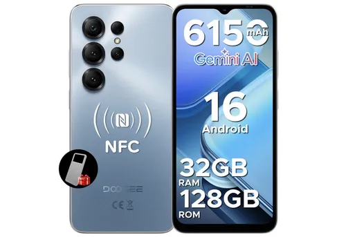 DOOGEE Note 56 X Pro Android 16, Gemini AI, 6.56" 90Hz, 6150mAh, 4+128GB Smartphone (6.56 Zoll, 128 GB Speicherplatz, 13 MP Kamera, 128GB ROM/2TB, Octa Core, NFC, Dual SIM, Face ID, Widevine L1)