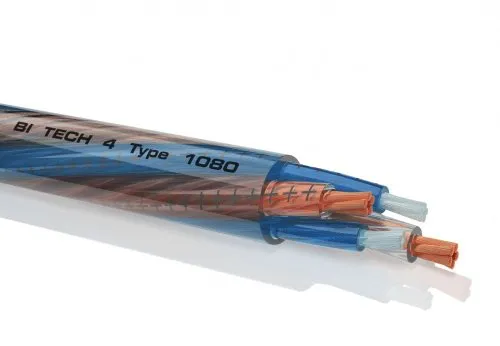 Oehlbach Bi-Tech Lautsprecherkabel Bi-Wiring - HiFi-Kabel, hochwertiges Bi-Wiring-Lautsprecherkabel aus versilbertem Kupfer für optimale Klangqualität – Made in Switzerland