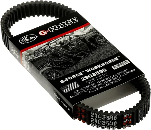 Gates CVT-Antriebsriemen G-Force WorkHorse 29G3596 - Autoteile mit hoher Belastbarkeit, ideal für zuverlässige Leistung in ATV und UTV Anwendungen.