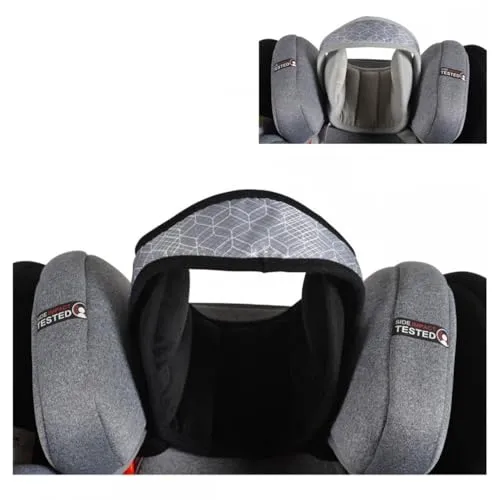 Cangaroo Kindersitz-Kopfstütze Shelter - Ergonomische Nackenstütze für Kinderautositze, ideal für lange Autofahrten, bietet optimalen Kopfschutz und verhindert Kopfbewegungen für mehr Sicherheit.