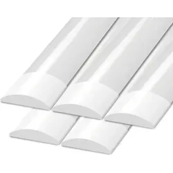 Ledvion LED Batten T8 Tube 120cm - 5er-Pack, Flicker-Free, 4800 Lumen - Ultradünne LED-Leuchtstoffröhre mit 4800 Lumen für optimale Ausleuchtung. Einfach zu installieren dank Montagesatz, ideal für Deckenleuchten in Garagen oder Küchen.