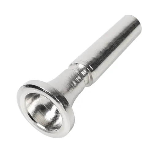 sourcing map 7C Trompetenmundstück Ersatz Kornett Horn Mundstück für Flügelhorn, Musikinstrument Zubehör für Erwachsene Anfänger, Silber