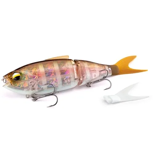 LMAB Real Vibe 180 Swimbait sinkend Hecht Köder groß zum Spinnfischen, Glidebait, Big Bait, Swim Bait Wobbler, Hardbait für Raubfische (Mystic Pearl)