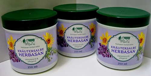 250ml Herbasan Kräuter Salbe ätherische Öle Kampfer Salbe Lavendel Arnika