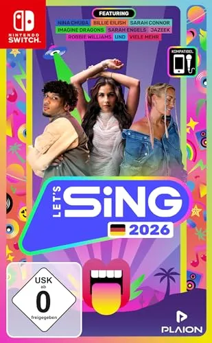 Let's Sing 2026 - Deutsche Version für Nintendo Switch - Konsolen-Spiel mit 35 Chart-Hits für unvergessliche Karaoke-Abende! Singe solo, im Duett oder mit Freunden und erlebe endlosen Spaß!
