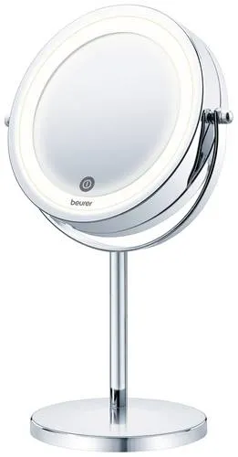 BEURER 654.86 BS 55 Kosmetikspiegel - Eleganter Chrom-Look, ideal für perfektes Make-up und Hautpflege