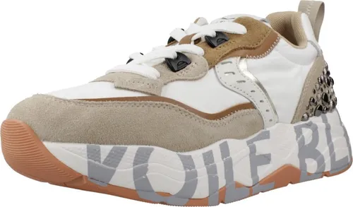Voile Blanche Damen Leder Sneaker Club105 beige (37) - Stylische Leder-Sneaker für Damen mit optimaler Passform dank Schnürverschluss. Die Kombination aus Leder und Textil bietet Strapazierfähigkeit und Komfort, ideal für legere und schicke Outfits.