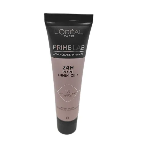 L'Oréal Paris Pore Minimizer Primer 30 ml - Make-Up Basis für einen ebenmäßigen Teint, der die Poren optisch minimiert und das Make-up bis zu 24h haltbar macht.