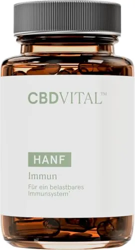 Immun Kapseln - für ein belastbares Immunsystem | Mit Zink, Vitamin D, Vitamin C, Selen, Hanfprotein, Holunder, Sternanis, Cistus, Ingwer u.v.m. | 60 Kapseln
