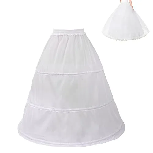 Petticoat Unterrock, Krinoline, Kleid, 3 Ring Verstellbarer Damen Reifrock, Brautkleider Petticoat, für Brautkleider Abschlussball