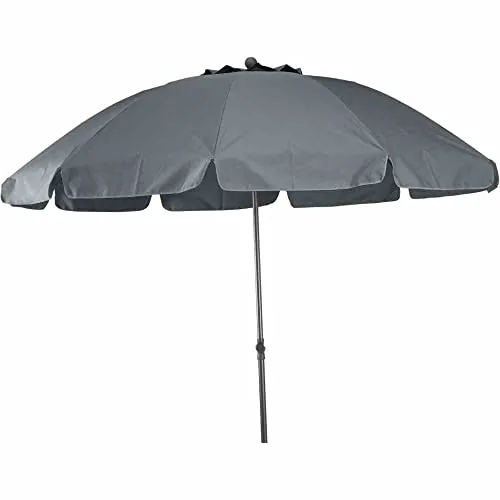 SIENA GARDEN Sonnenschirm TROPICO 210x140 cm grau - Sonnenschirm in elegantem Grau, ideal für Gartensitzplätze. Robust und wasserabweisend dank 100% Polyester.