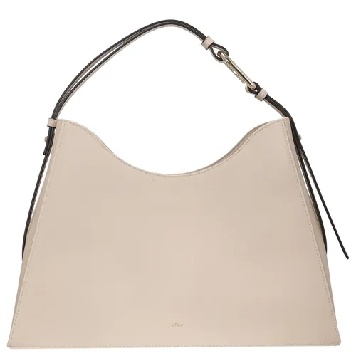 Furla Umhängetasche Nuvola L Hobo - Schultertasche 39 cm (avena) (1-tlg) beige