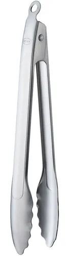 RÖSLE Barbecue-Grillzange 30 cm - Hochwertige Grillzange aus rostfreiem Edelstahl 18/10 mit patentiertem Verschlusssystem, ideal zum Grillen, Kochen und Servieren. Ergonomisch für hohen Bedienkomfort und spülmaschinengeeignet.