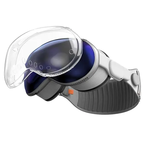kwmobile VR Brillen Case kompatibel mit Apple Vision Pro Hülle - Schutzhülle für VR Brille - Transparentes TPU Cover - Transparent