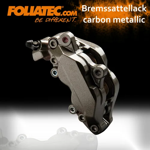 FOLIATEC BREMSSATTELLACK SET METALLIC CARBON (7-TEILIG) 2170 - Bremssattellack in Metallic Carbon, hitzebeständig bis 300° für optimales Tuning und Styling deiner Bremsen.