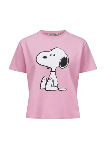 CODELLO Peanuts T-Shirt mit Snoopy-Motiv – Pink - Stylisches Damen T-Shirt mit lustigem Snoopy-Motiv. Ideal für Casual-Looks und aus hochwertigem Material für angenehmen Tragekomfort.