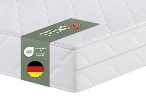 Komfortschaummatratze BT100 - Ergonomische Wendematratze in 90x200 cm - Matratze für alle Schlafpositionen, ideal für Allergiker und mit sehr guter Ventilation. Abnehmbarer Bezug, maschinenwaschbar bis 95°C, für erholsamen Schlaf.