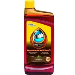 Pronto Möbel-Öl 670992, 250 ml - Pflege für Holz - Möbel-Öl mit Zedernöl für die Pflege von hellen und dunklen Holzoberflächen. Reinigt und belebt in einem Schritt, ideal für Innen- und Außenbereich, auch für Teakmöbel geeignet.
