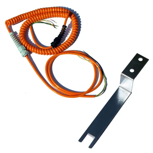 Spiralkabel 5-adrig 5x0,5 qmm, Wendelleitung Länge 700mm / 6500mm Kabel Leitung