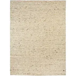 Linea Natura Handwebteppich Neapel, Beige, Textil, Uni, rechteckig, 130x190 cm, für Fußbodenheizung geeignet, beidseitig verwendbar, in verschiedenen Größen erhältlich, Teppiche & Böden, Teppiche, Moderne Teppiche