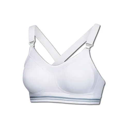 Schiesser Damen Sport BH mit Cup und Stützfunktion, weiß - Funktionsunterwäsche für Aktivsportarten, idealer Stützkomfort durch vorgeformte Cups und breite, verstellbare Träger, perfekt für Running, Biking und mehr.
