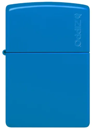Zippo Feuerzeug Sky Blue mit Logo 60006627 - Hochwertiges Zippo Feuerzeug in Sky Blue, ideal für Sammler. Mit einzigartigem Logo-Design und robuster Bauweise für den täglichen Gebrauch.