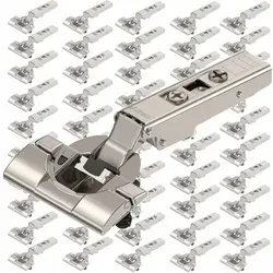 vasalat BLUM CLIP top Scharniere 110° - 50 Stück - Zubehör für Möbel mit innovativem Inserta-Mechanismus für werkzeuglose Montage und 3-dimensionaler Verstellung, ideal für eine präzise und einfache Türmontage.