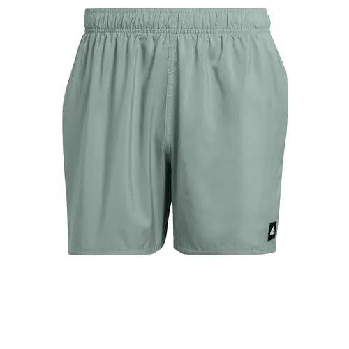 ADIDAS Herren Badeshorts Solid CLX Short-Length - Badeshorts aus 100% recycelten Materialien, leicht und schnell trocknend – ideal für Poolpartys und Strandaktivitäten.