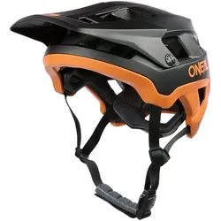 ONeal Defender Solid Fahrradhelm - Matt Schwarz/Orange, L/XL - Fahrradhelme, leicht und gut belüftet mit Double-Inmold Technologie für maximale Sicherheit und Komfort auf Trails.